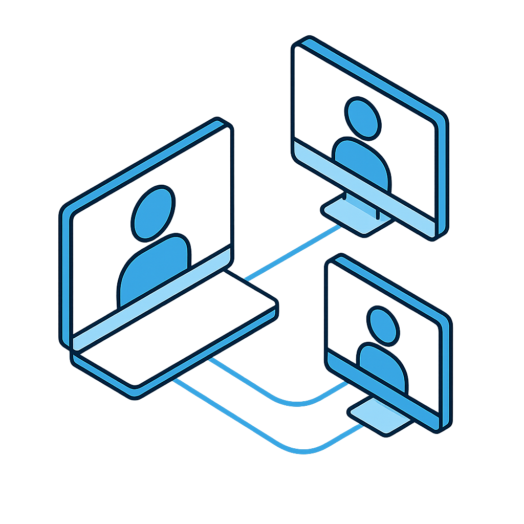 Illustration Visio-conférence